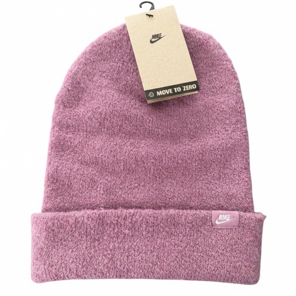 NIKE ADULT UNISEX WOMENS PINK COZY BEANIE HAT
